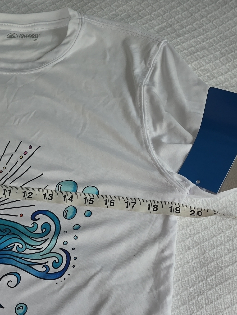 🌞💥Altered Latitudes Women’s White Key West Mermaid Graphic Tee - Picture 6 of 10
